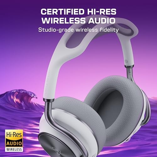 Turtle Beach Stealth Pro II Premium Wireless Gaming Headset for Xbox Series X|S, PS5, PS4, PC - Hi-Res Audio, Dolby Atmos, Active Noise Cancellation, Simultaneous Bluetooth, 24-bit Audio - White - Image 2