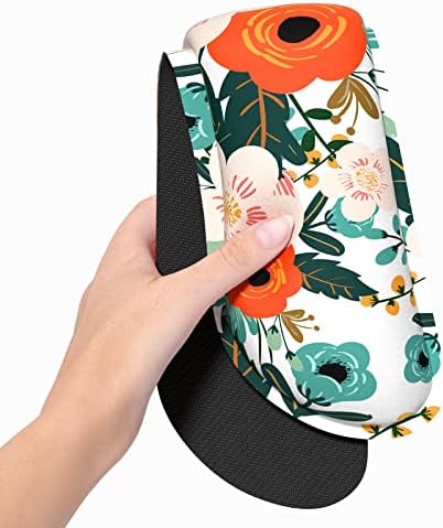 Dapesuom Enlarge Keyboard Wrist Rest, Memory Foam Wrist Cushion for Desk Mats Support, Cute Flower Pain Relief Keyboard Mouse Pad Rests Set with Non-Slip Base for Gaming Laptop Office Computer, Pink - Image 3