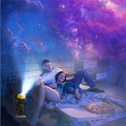 SFOUR Astronaut Galaxy Projector Night Light，Lights for Bedroom,Kids Room Decor Aesthetic, Adjustable Head Angle,Gift for Kids Adults Home Party Ceiling Decor，Christmas Gift - Image 2