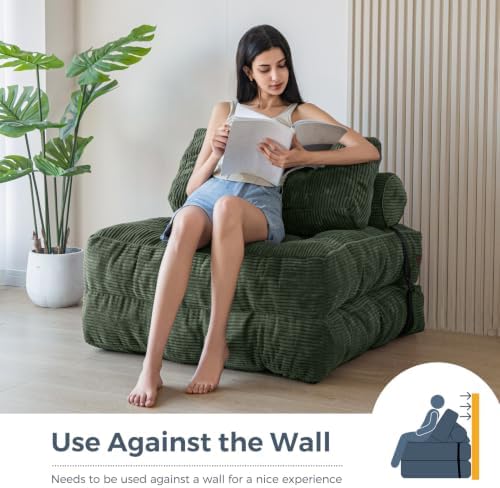 MAXYOYO Folding Sofa Bed, Convertible Chair Bed with Pillow - Image 4