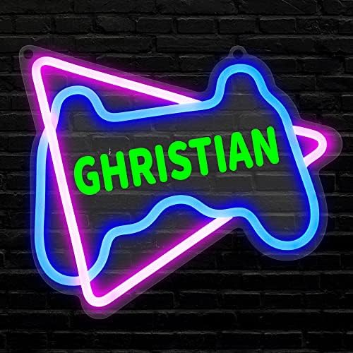 YuanDian Customized Gamer Neon Sign, Game Controller LED Neon Lights for Game Room Wall Decor, Gift Ideas for Boys Gamers Nephew Men Teen Son Grandson by YuanDian