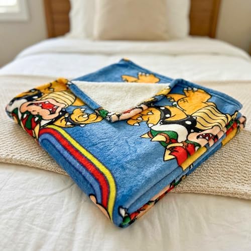 Super Mario Bowser Kids Throw Blanket, 46 in x 60 in, Soft Cozy Decorative Blanket for Couch, Bed, or Gaming Room (Officially Licensed Product) by Franco - Image 6