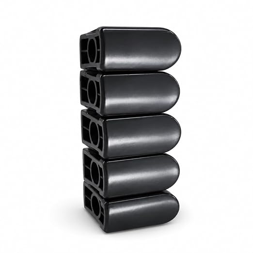Gaming Chair Caster Socket Inserts, 5-Pack Replacement Wheel Mounting Retainers for A02 Chair Base, Black by KslysutyFurniture