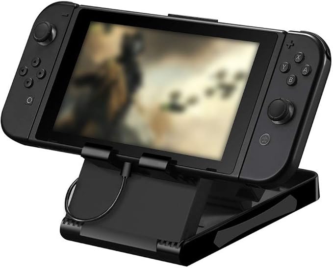 Game Console Stand Foldable Adjustable Play Stand for Host Lightweight ABS Material 30 45 60 Degree Angle - Image 4