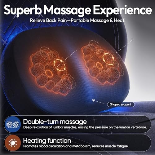 Dowinx Gaming Chair with Heated Massage Lumbar Support,Big and Tall Fabric Gaming Chairs for Adults with Footrest, Ergonomic Computer Game Chair with Poket Spring Cushions, 350lbs, Black - Image 3