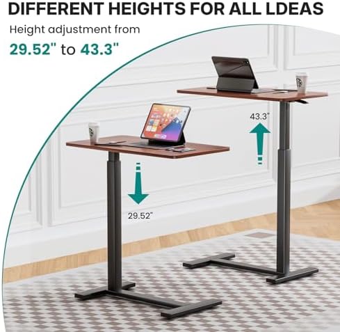 OLIXIS Overbed Table, Bedside Table, Mobile Standing Desk for Apartment - Image 3