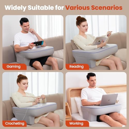 Reading Pillow,Lap Desk Pillow for Laptop - Image 5