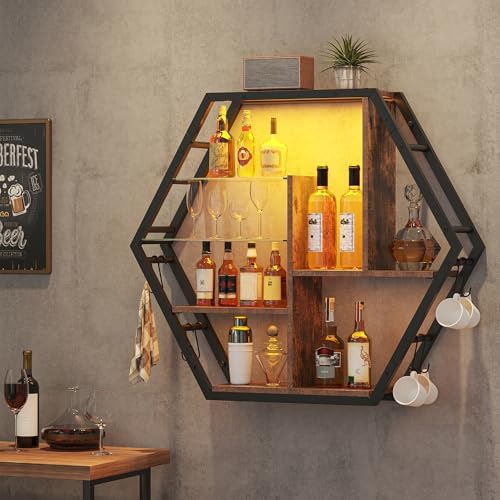 kepptory 39 inch Large Gaming Floating Shelves with LED Lights - Image 3