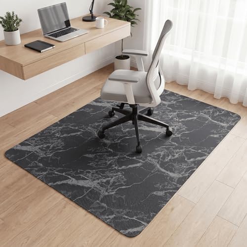 Carvapet 36x48 Office Chair Mat for Carpet Hardwood Floor Protector Rug | Non Slip Silent Chair Mat Perfect for Executive Office Desk or Computer Gaming Chair Cushion, Marble Pattern Textured by Carvapet