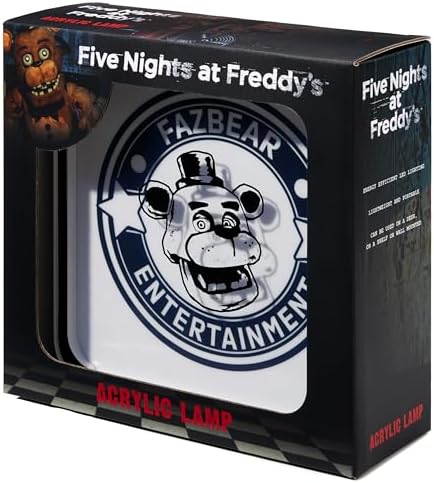 Numskull Official Five Nights at Freddy's Desk Lamp Wall Light for Bedroom, Office, Home, Study, Work - Perspex Material - Official FNAF Merchandise - Image 2