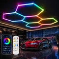 25Pack RGB Hexagon Lights,Music Sync 5Hex LED Hexagon Lights Smart App by RGZZUP