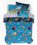 Dog Man Supa Buddies Book Kids Bedding Set, Queen Size 7 Piece Set Super Soft Cozy Reversible Comforter and Sheet Set with Sham, (Officially Licensed Product) by Franco by Franco