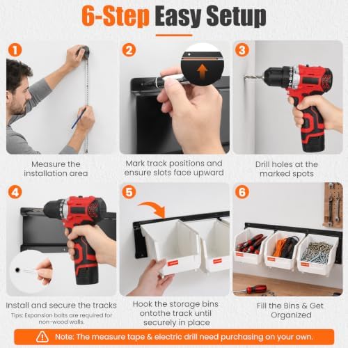 14pc Wall-Mounted Organizer V1 V2 V3 Master Combo Set White - Image 4
