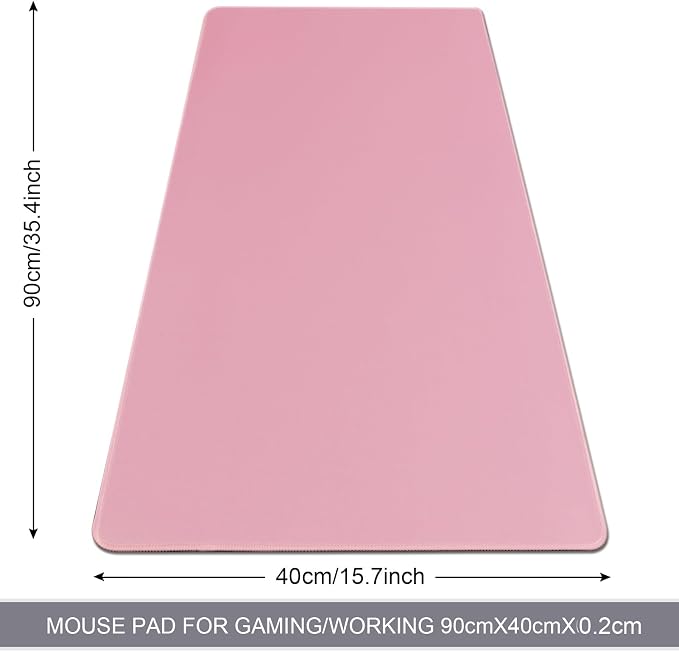 XXL Gaming Mouse Pad 35.4x15.7 Professional Large Mouse Pad & Computer Game Mouse Mat-90x40 Pinkus - Image 2