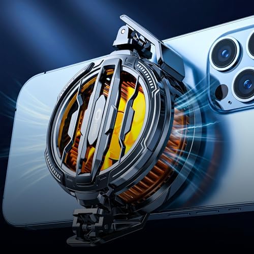 Thermoelectric RGB TurboFan Phone Cooler (Peltier Effect Semiconductor Technology) with Magnet & Autometic Temperature Control, USB Type-C, Mini Fan and Small Cooler for Tablets and Smartphones - Image 2
