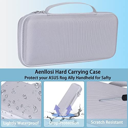Aenllosi Hard Case for ASUS ROG Ally X/Rog Ally 7 inch 120Hz, Gray White - Image 3