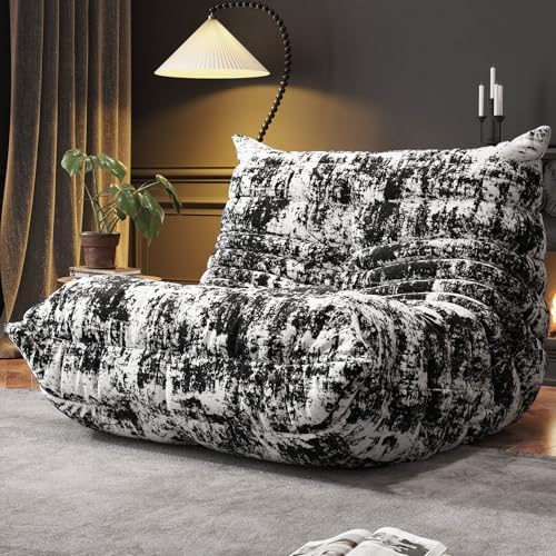 WHGBJA Bean Bag Chair for Adults, Lazy Bean Bag Sofa for Bedroom, Living Room, Reading, Gaming Floor Sofa Chair, Boneless, Comfy by WHGBJA
