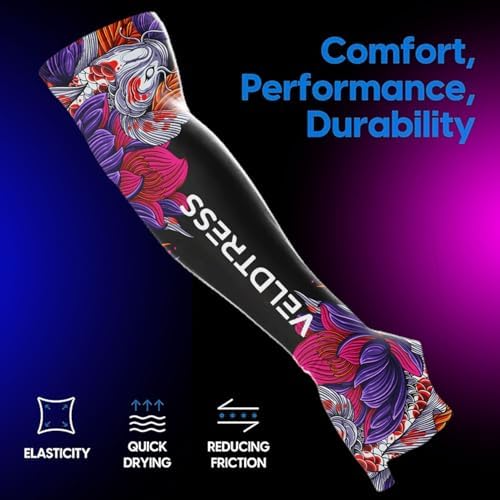 Gaming Arm Sleeve for PC Gamers - Breathable Wrist & Forearm Support, Ideal for FPS Aiming, Koi & Sakura Designs - Image 2