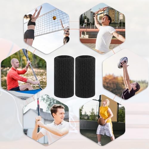 KALIONE 10Pcs Black Sport Finger Sleeves, Finger Sleeves Protectors, Elastic Finger Support Sleeve, Compression Finger Sleeves, Thumb Brace Support for Basketball, Golf - Image 6