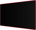JIALONG Extended Gaming Mouse Pad Keyboard Desk Mat for Gaming & Office | XXL large size; non-slip rubber base; red stitched edges；smooth mouse control; fit for gaming & office use by JIALONG