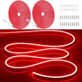 32.8FT/2PCS/10M Red LED Strip Lights - Flexible, Waterproof Neon Rope Lights for Indoor & Outdoor Decoration with Complete Installation Kit [Adapter Not Included by OWOFYDRForprofessional