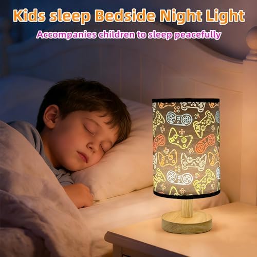 Gaming Table Lamp LED Nightstand Night Light,3 Lighting Modes Dimmable Video Game Desk Lamp,Gaming Themed Bedside Lamp for Boys Girls Teens,Gaming Room Aesthetic Decor,Birthday Gift for Gamers - Image 5