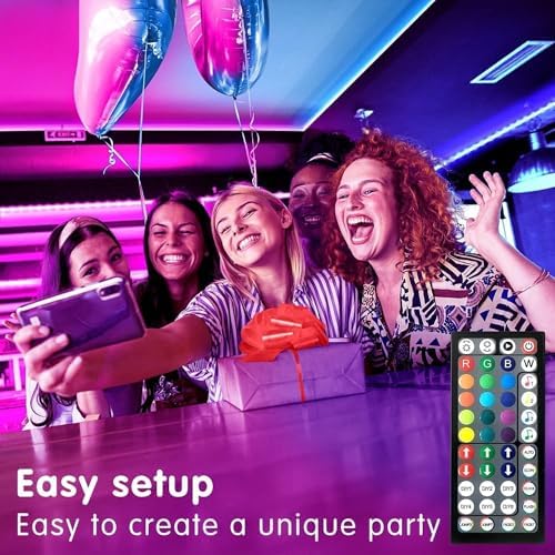 Tenmiro 50ft Led Strip Lights, Smart Led Lights Strip Music Sync Color Changing Lights App Control and 23keys Remote, Led Lights for Bedroom Party Home Decoration - Image 2