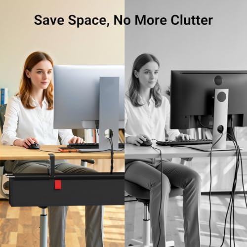 Housolution Under Desk Cable Management Tray, 36'' Cord Management - Image 2