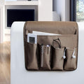 MDSTOP 5 Pockets Remote Control Holder, Magazine Rack, Space Saver Organizer, Draped Over Sofa, Couch, Recliner Armrest by MDSTOP