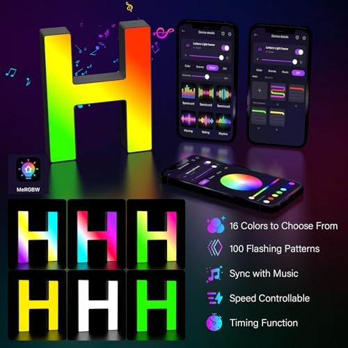 Light Up Letters Marquee Letter LED Lights Music Sync RGB Color Changing - Image 3
