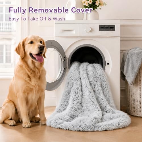 Grey Human Dog Bed - 71''x45''x12'' Size Fits Adult and Pet - Image 5