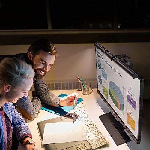 BenQ ScreenBar LED Monitor Light Bar - Auto-dimming, Adjustable Brightness and Color Temperature, No Screen Glare, Space-Saving, Eye-Care USB Monitor Lamp, Black - Image 6