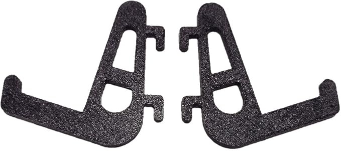 Replacement pair of mounting pegs compatible with IKEA SKADIS PEGBOARD - various colors and models - new 3d printed parts (Black, 2 Hooks) by Handmade