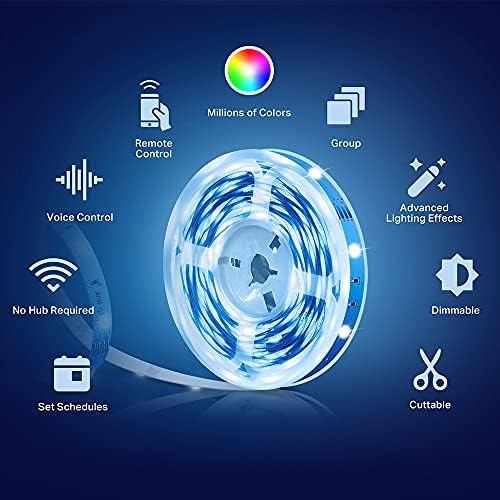 Kasa Smart LED Light Strip, RGB, 16.4ft, Multicolor, KL400L5 - Image 3
