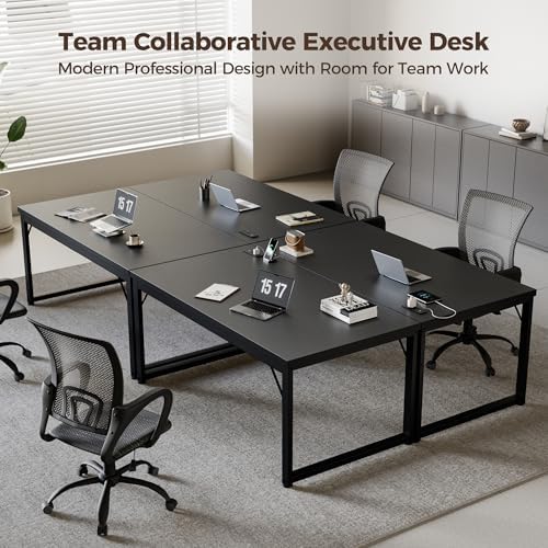Mericonia 54 Inch Computer Desk, 1.2" Thick Heavy Duty Office Table - Image 6