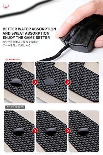HOTLINEGAMES [ Grip Upgrade 2.0 Plus Mouse Anti Slip Grip Tape Compatible with Logitech G Pro X Superlight 2C Gaming Mouse Skins, Sweat Resistant, Cut to Fit,Easy Apply, Performance Upgrade - Image 5