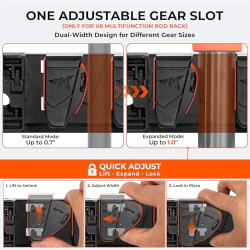 KastKing GravityLock V8 Fishing Rod Holder with Line Spooler, Holds 8 Rods - Image 4