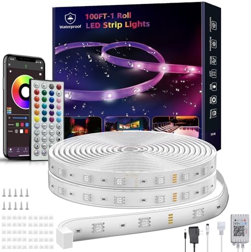 Ledagic Outdoor Led Strip Lights Waterproof, Led Rope Lights 200ft by Ledagic