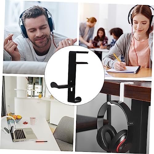 Lurrose Adjustable Clamp Headset Holder Metal Headphone Hanger Hook for Desk Non Slip Design for Gaming Headsets Fits Various Desktop Thicknesses - Image 5