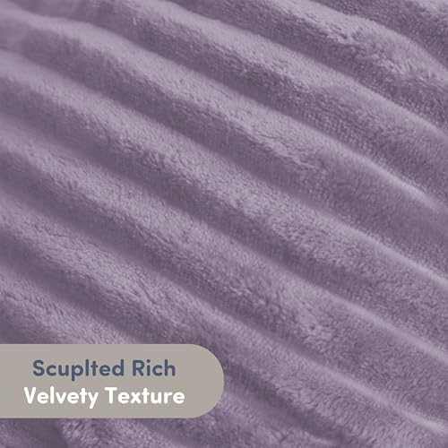 Nestl Reading Pillow with Shredded Memory Foam, Luxe Cut Plush Back Pillow for Sitting Up in Bed, Back and Arms Adjustable Support for Adult & Teens, Backrest Pillows with Washable Cover Dusty Purple - Image 5