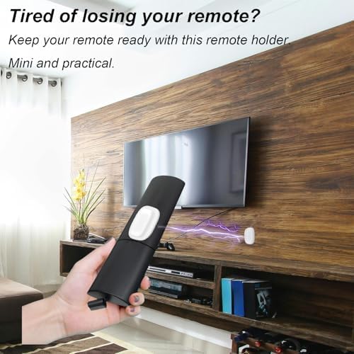 Penitue 4pcs Magnetic Remote Control Holder, Wall Mount Stronger Magnetic Silicone TV Remote Holder No-Drill Self-Adhesive Storage Caddy Rack for Home Bedroom (White) - Image 3