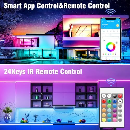 VOLIVO 300FT LED Strip Lights for Bedroom RGB Color Changing - Image 4