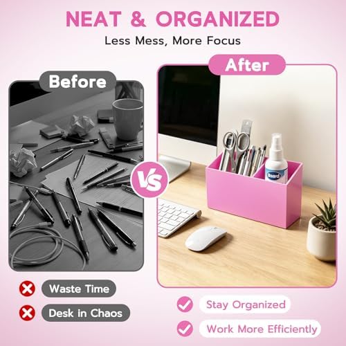 MR.MATE Magnetic Pen Holder,Pink Magnetic Marker Cup for Fridge Whiteboard - Image 7
