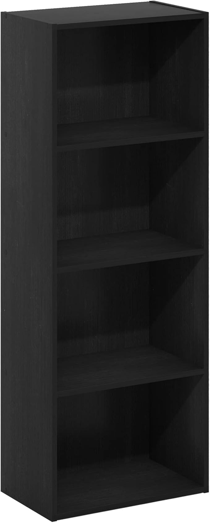 Furinno LUDER 4-Tier Book Shelf, Open Shelves Bookshelf, Blackwood - Image 7