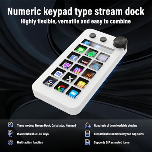 Streaming Deck,Macro pad/Calculator/Numeric Keypad Three Modes - Image 2