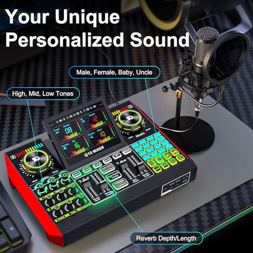 TENLAMP G10 Creator Podcast Equipment Bundle with Microphone - Image 3