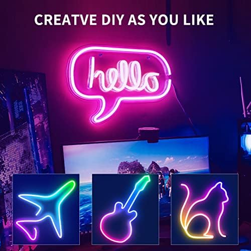 segrass 32.8ft LED neon Lights with Remote APP Control IP65 Waterproof Flexible Neon Strip Lights 24V RGB Rope Lights for Bedroom Room Outdoors Décor - Image 5