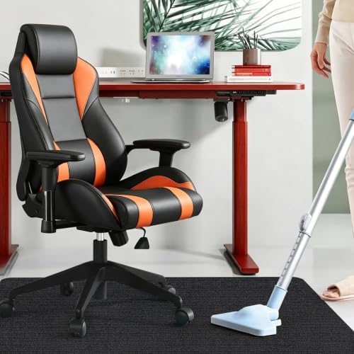 Upgraded Chair Mat for Hardwood & Tile Floor,36"x 55" Desk Chair Mat,Anti-Slip Office Chair Mat, Computer Gaming Floor Mat for Rolling Chair, Under Desk Rug Floor Protector,Easy to Clean,Black - Image 5