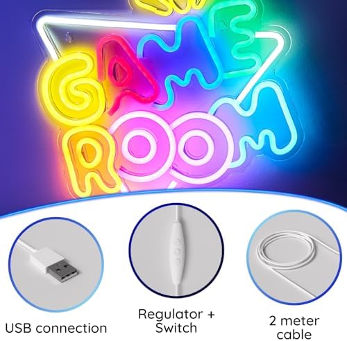 Neon Lights Gamer Room Decor, LED Gaming Lights, Boys Bedroom Decor - Image 4