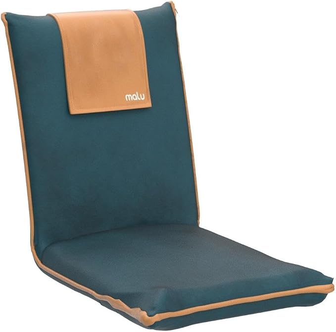 malu Floor Chair Padded w/Back Support - Japanese Chair Meditation Cushion | Comfortable Folding Backrest, Removable Easy Wash Cover (Chair, Extra Large, Forest Green) - Image 4